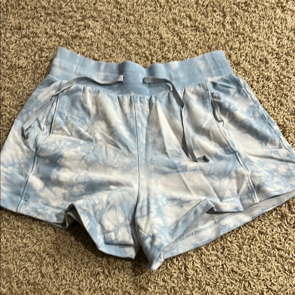All in Motion Blue and White Athletic Shorts